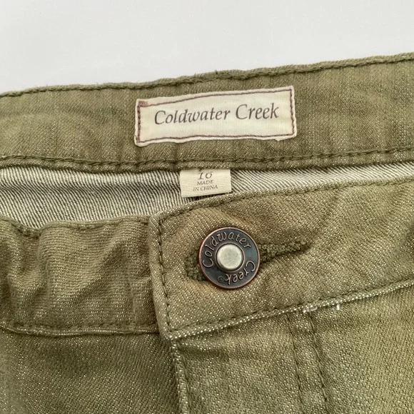 Coldwater Creek Olive Straight Leg Pants - Picture 5 of 5